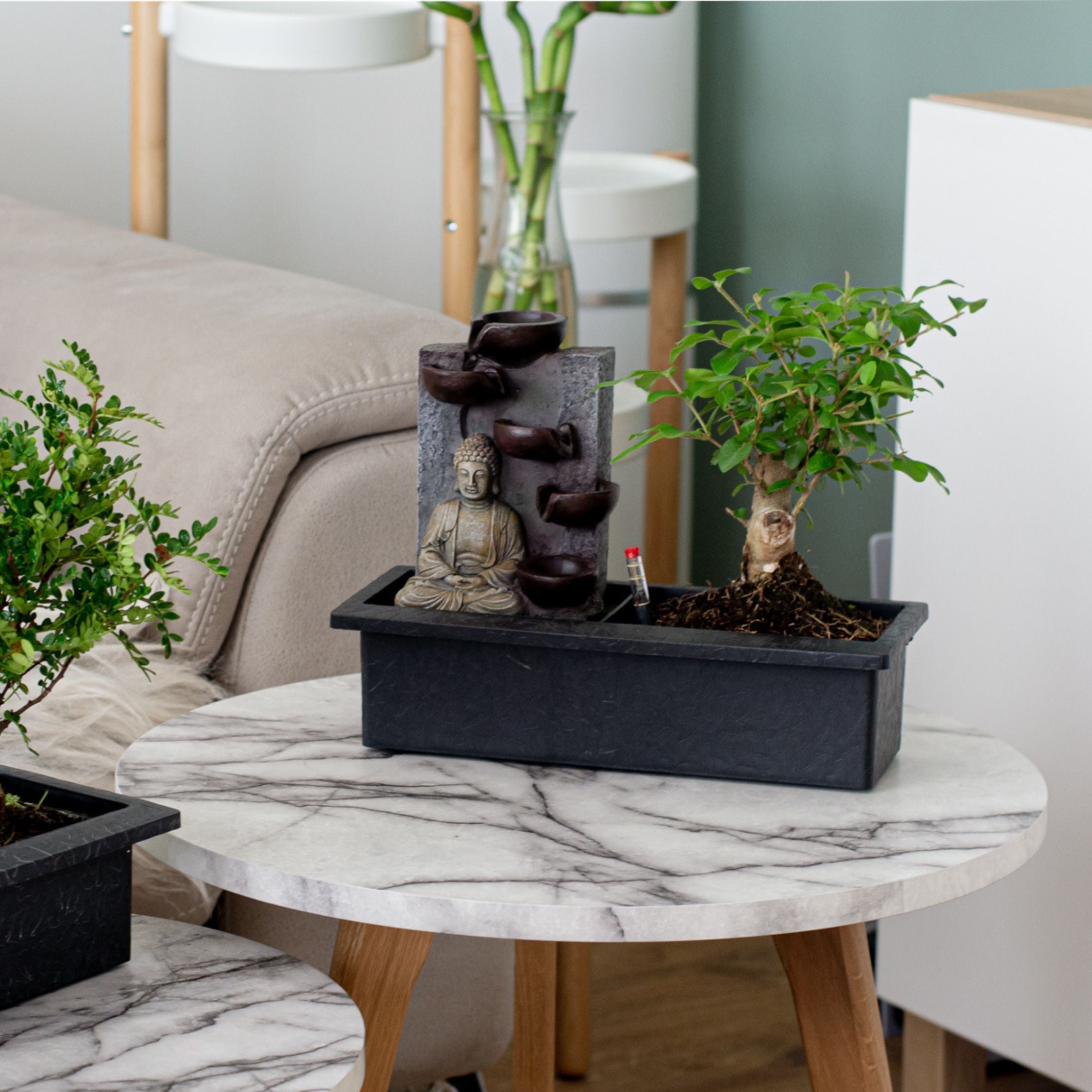 Bonsai med vattenfal - Bonsai