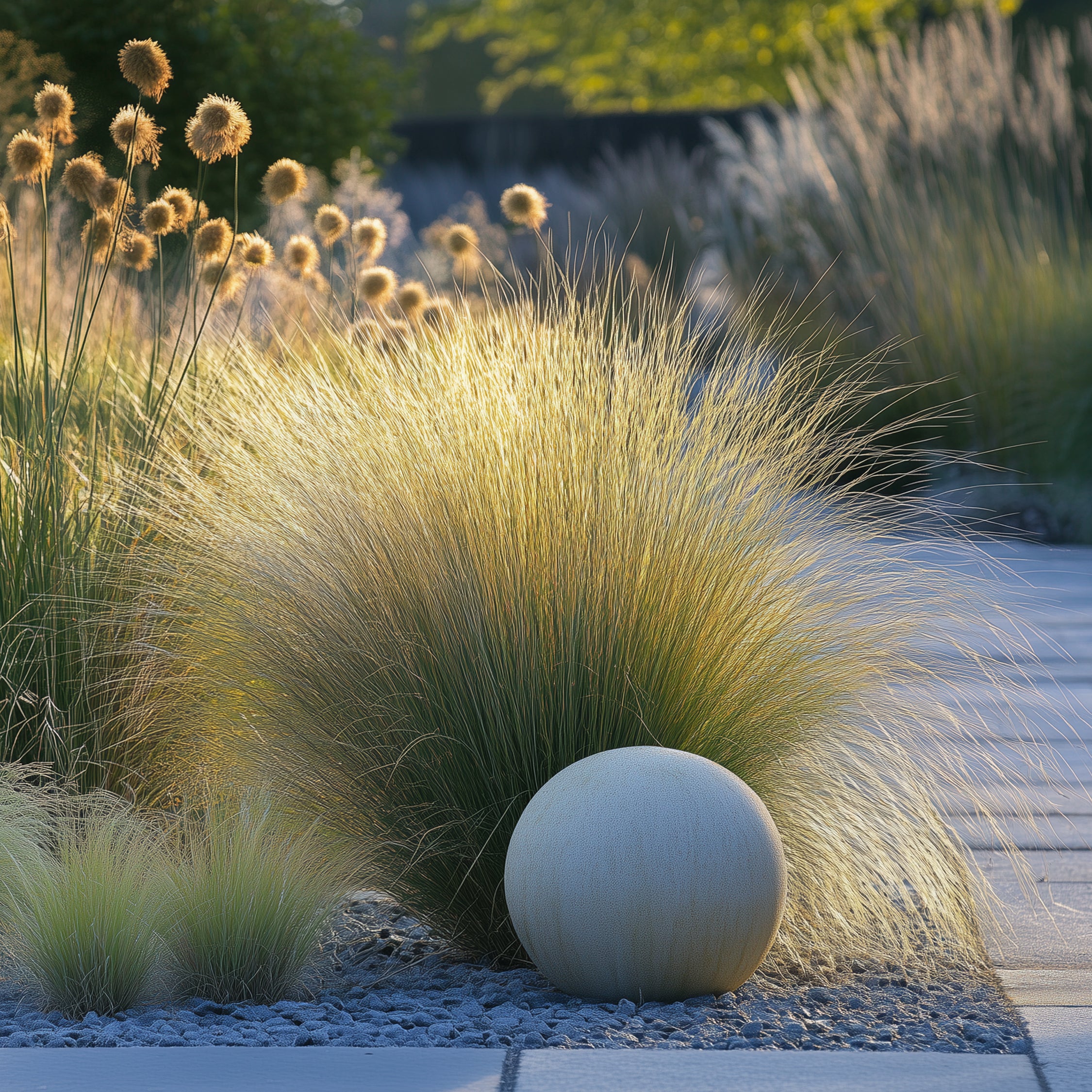 Prydnadsgræspaket - Sæt med 6 - Stipa, Festuca, Carex