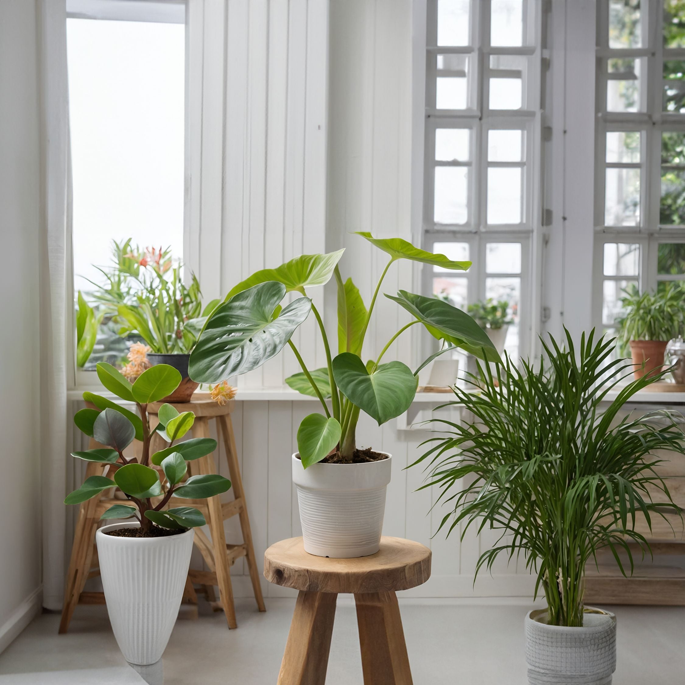 Mini inomhus palmen - Sæt med 2 - Dypsis Chamaedorea